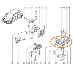 Uchwyt łapa silnika skrzyni...