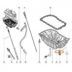 Uszczelka korka miski...