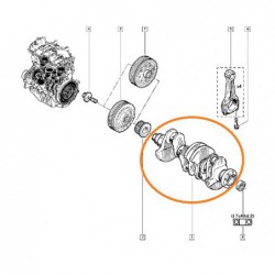 Wał korbowy Renault Sport...