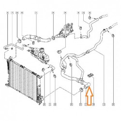 Rura chłodnicy wody Renault...