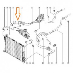 Rura chłodnicy wody Renault...