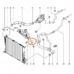 Rura chłodnicy wody Renault...