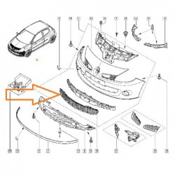 Grill przedni zderzaka...