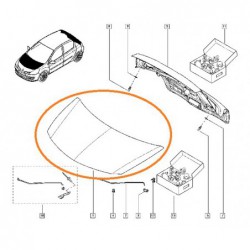 Pokrywa silnika aluminiowa...