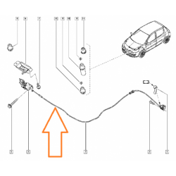 Linka pokrywy silnika...