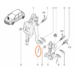 Nit nakładka pedał sprzęgła...