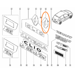 Znaczek emblemat tylny...