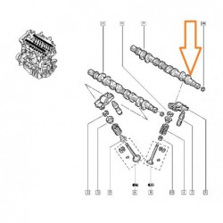 Wałek rozrządu wylotowy...
