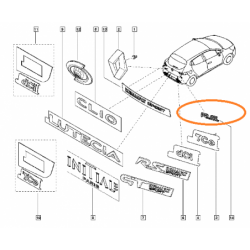 Znaczek emblemat tylny...